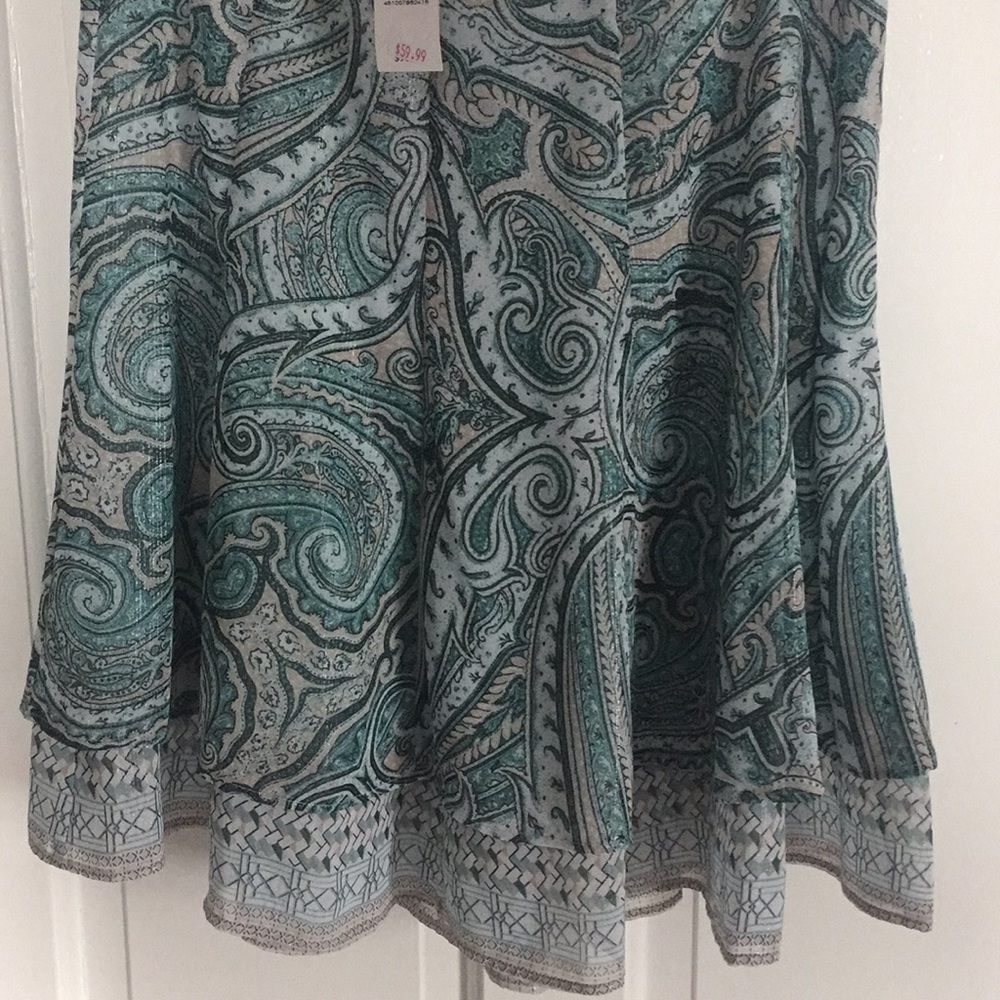 Paisley blue skirt